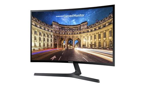 Samsung C24F396FHR - LED-monitor - gebogen - 24 (23.5 zichtbaar) - 1920 x 1080 Full HD (1080p) @ 60 Hz - VA - 250 cd/m² - 3000:1 - 4 ms - HDMI, VGA - glanzend zwart