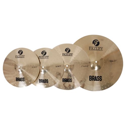 Fazley CYM Brass Kit set de cymbales (trois pièces) avec housse