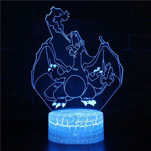 Stack Lampe 3D Tactile Veilleuses Enfant 7 Couleurs Avec Telecommande - Pokemon #48 - Image 1