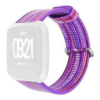 Bracelet de montre Compatible avec Fitbit Versa 2, Cuir - Violet