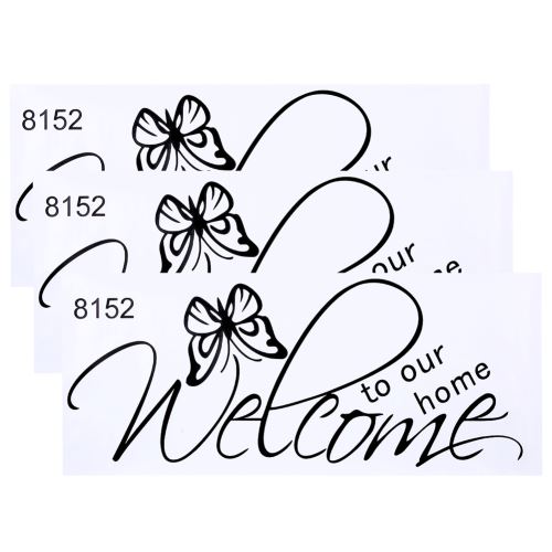 Autocollant Mural Stickers Bricolage Amovible Décoration de Maison 3Pcs