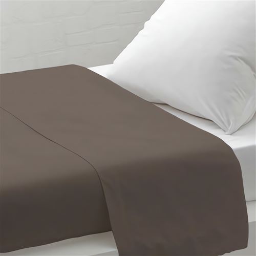 Drap plat uni 180x290 cm ZZZ taupe