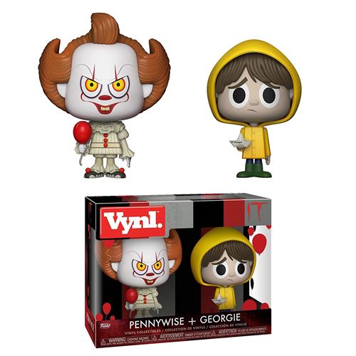Funko - Figurine Horror - 2-Pack Pennywise & Georgie Vynl 10cm - 0889698292573