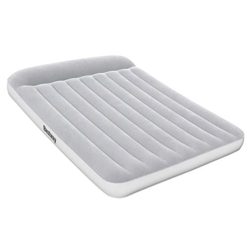 Bestway Matelas gonflable double Aeroluxe Queen avec pompe Gris 67464