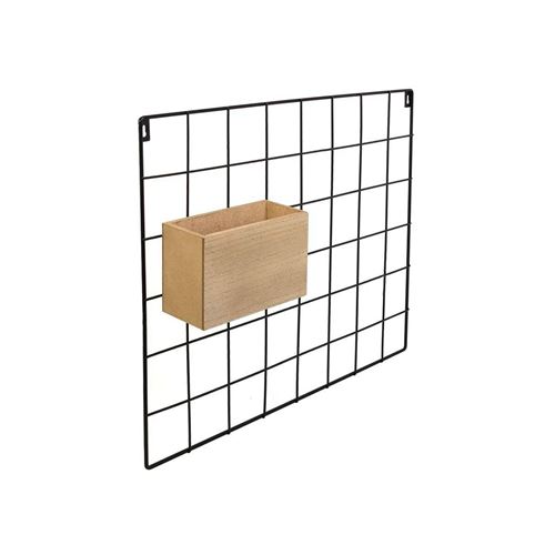 The Home Deco Factory - Porte mémo filaire avec bac de rangement intégré