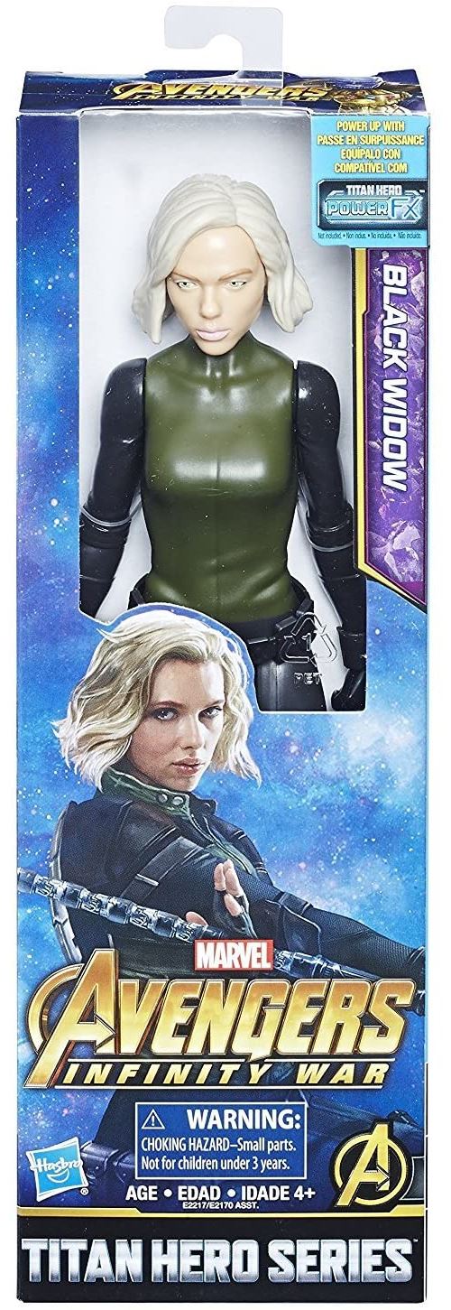 Marvel Infinity Guerre Titan Hero Série Black Widow avec Port Titan Hero Power FX