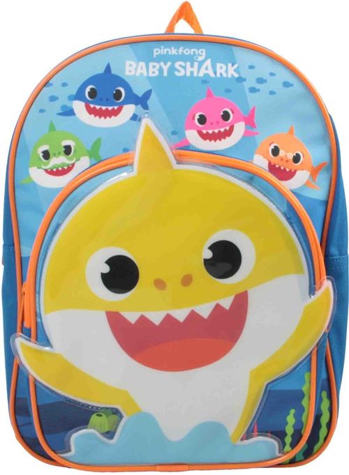 Pinkfong sac à dos Baby Shark junior 8 litres bleu/orange
