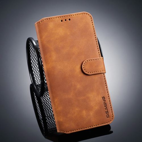 Etui en PU style rétro marron pour votre Samsung Galaxy J4 Plus