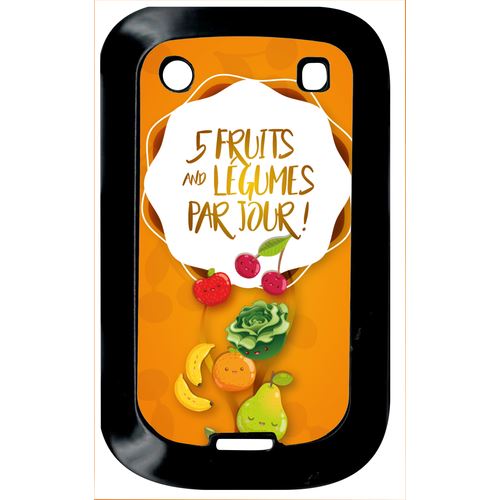 Coque Blackberry Bold 9900 5 Fruits Et Legumes Fond Orange