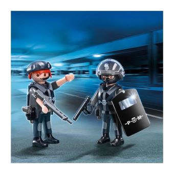 Casque Noir Playmobil Police Anti-émeutes / SWAT - Pièce Détachée - Différentes Références