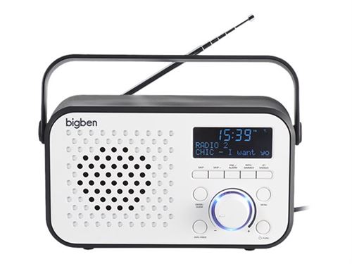 BigBen TR24DAB - Radio portative DAB - blanc