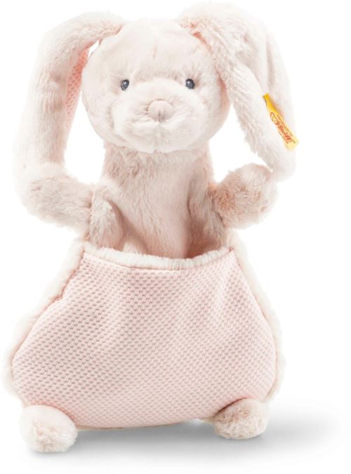 Steiff Soft Cuddly Friends Belly rabbit comforter, pale pink