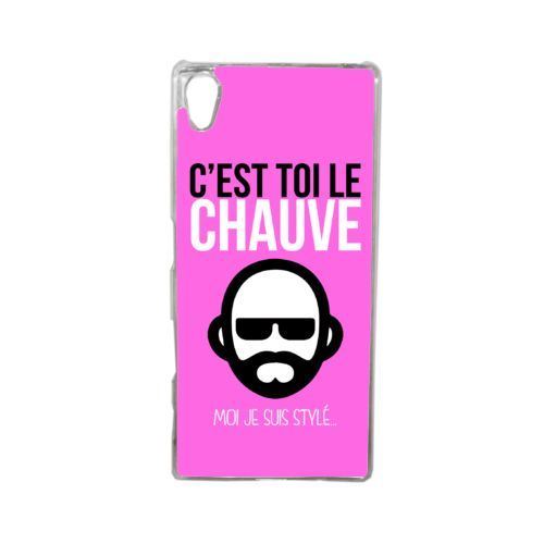 Coque c est toi le chauve moi je suis styl 9 compatible sony xperia z5 transparent