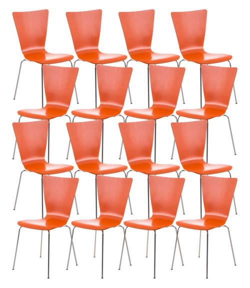 Lot de 16 chaises Aaron , Orange