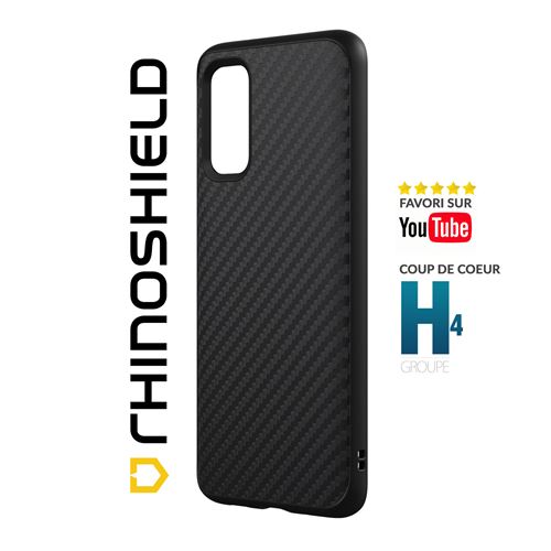 Coque SolidSuit RhinoShield pour Samsung Galaxy S20 Plus - Finition Premium - Fibre de carbone