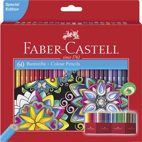 Faber-castell crayons de couleur (lot de 60)