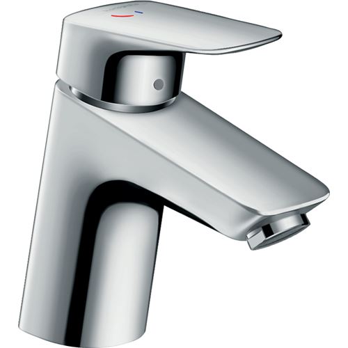 HANSGROHE Mitigeur lavabo Logis 70 CH3 CoolStart, avec tirette et vidage synthétique chromé