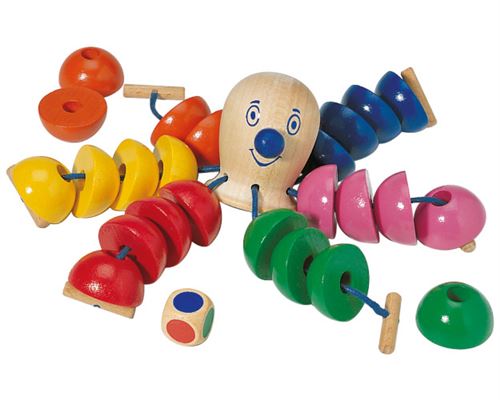 Selecta Spielzeug jeu de laçage Octopus junior bois 26 pièces