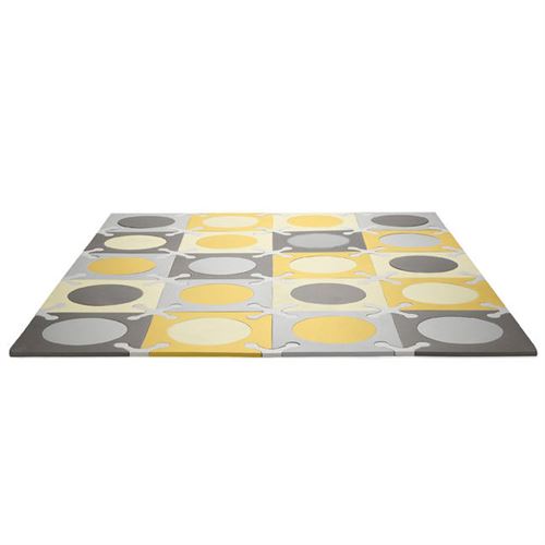 Tapis Dalles mousse Gris-Or