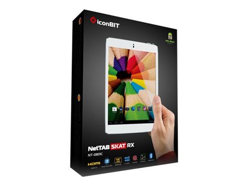 iconBIT NETTAB SKAT RX - Tablet - Android 4.1 (Jelly Bean) - 16 GB - 7.85 IPS (1024 x 768) - USB host - microSD sleuf