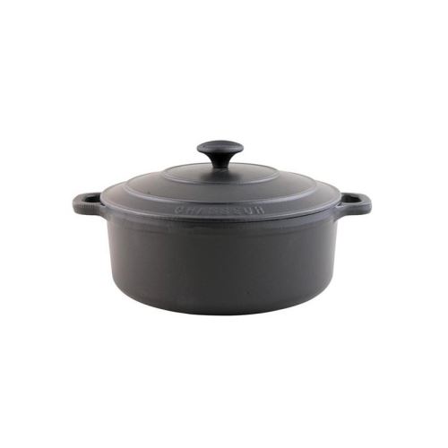 Cocotte en fonte ronde 20cm Chasseur - Noire