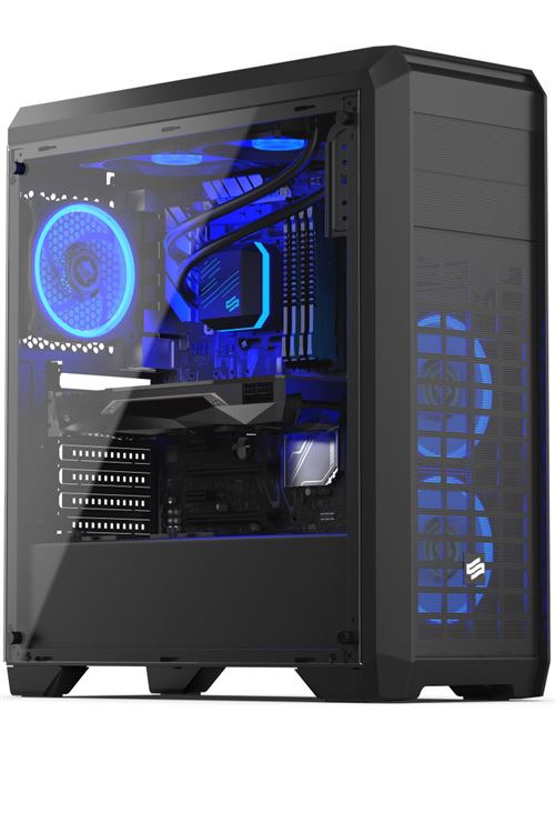PC Gaming AMD A10-8750, GTX 1050Ti, 8 Go RAM DDR3, 1To SSD NVMe M.2 PCIe, 3To HDD. PC Gamer Advanced. Unité centrale sans OS