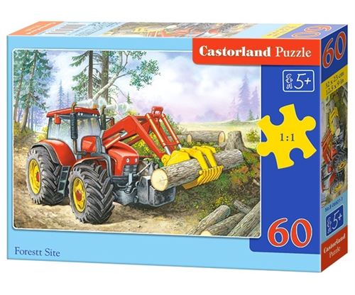 Puzzle 60 Pièces : Tracteur du Forestier, Castorland