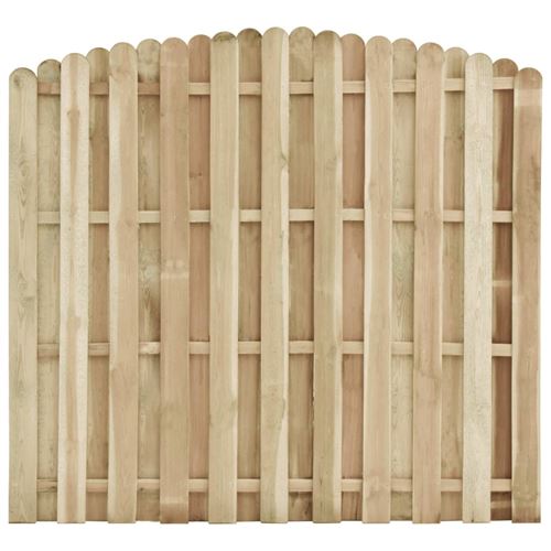 vidaXL Panneau de clôture Bois de pin imprégné 180x(155-170) cm