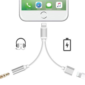 44 Sur Ineck Lightning Adaptateur Pour Iphone X 10 8 8 Plus 7 7 Plus 2 En 1 Lightning à 3 5 Mm Adaptateur Casque Jack Splitter Chargeur Convertisseur De Câble Accessoire Pour Téléphone Mobile Achat Prix Fnac