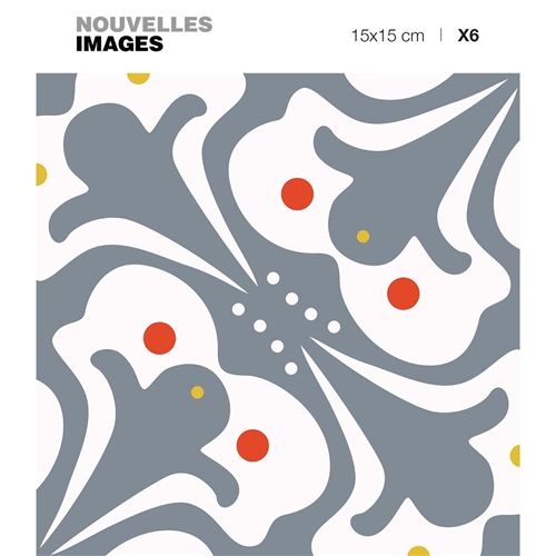 6 adhésifs de carrelage Style Vieux Paris Draeger la carterie