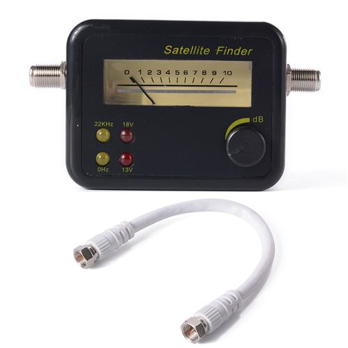 Détecteur Localisateur Signal Satellite Numérique SATFINDER Pointeur satellite HDTV HD 13-18V DC 4 LED BI007