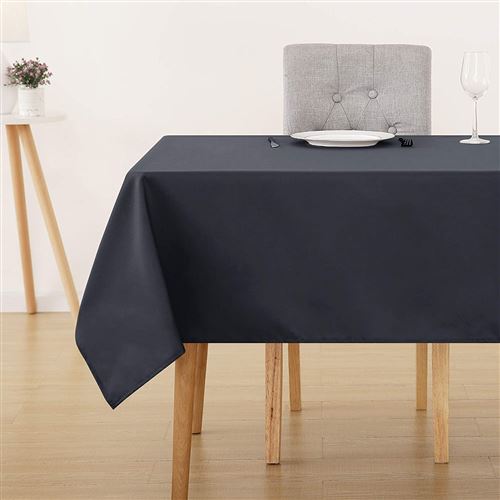 Deconovo Nappe Decoration Waterproof Soft 130x160 cm Gris Foncé
