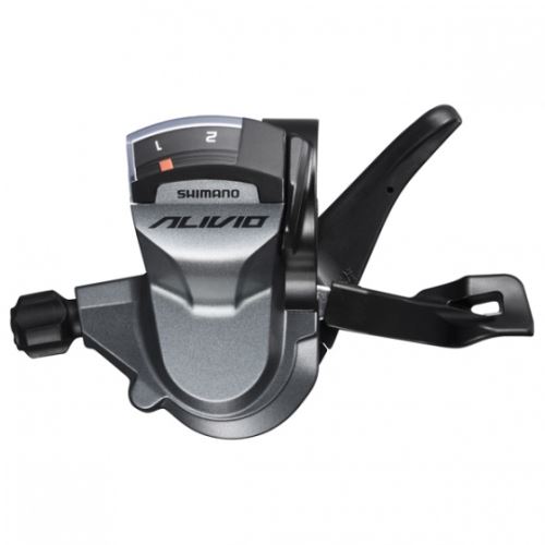 Shimano pouce de réglage Alivio M4010 gauche 2 x 9S gris/noir