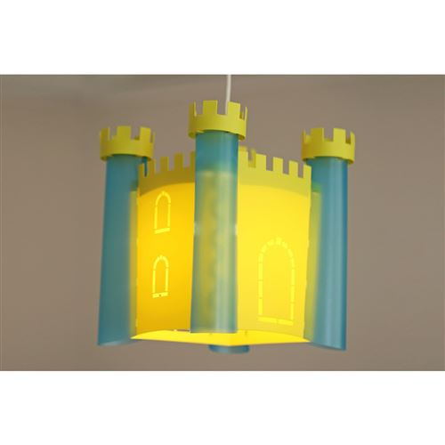 Lampe suspension chambre d'enfant CHATEAU-FORT Made in France R&M Coudert Vert
