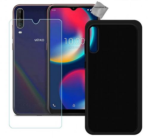 Housse etui coque pochette silicone gel fine pour Wiko View 4 verre trempe NOIR htdmobiles Coque et etui telephone mobile Achat prix fnac