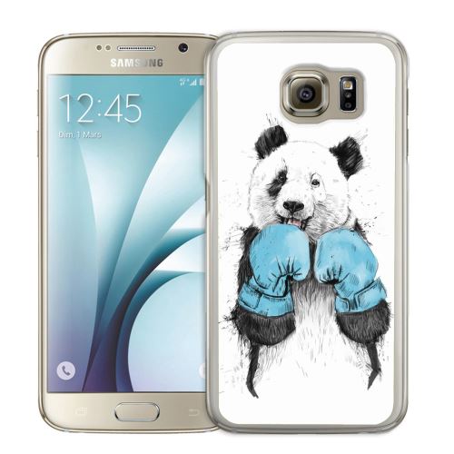 Coque pour Samsung Galaxy S7 panda boxe