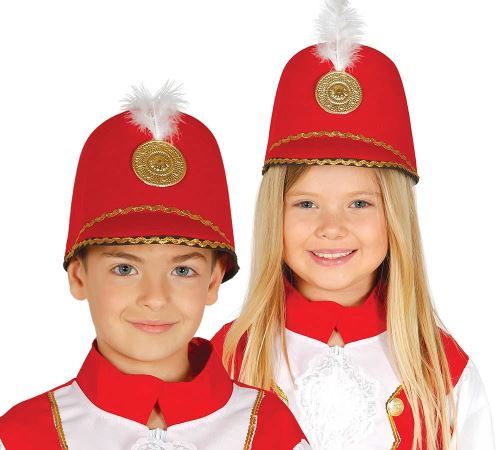 Chapeau Majorette rouge pour enfant
