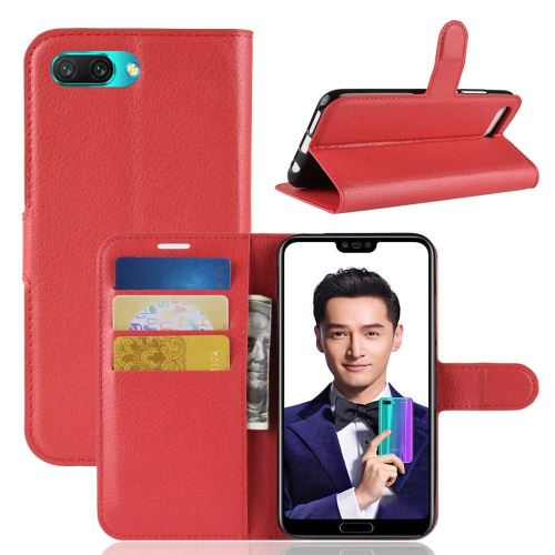 Etui Housse Portefeuille Pour Honor 10 - Rouge