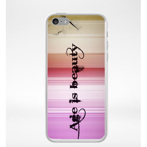 Coque L'age Est La Beauté Art Graphique Compatible Iphone 5c Transparent