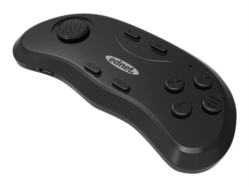Ednet VR Gamepad - Spelpad - 10 knoppen - draadloos - Bluetooth - zwart