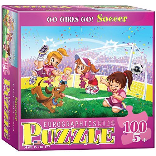 EuroGraphics Soccer Stars Go Girls Go Puzzle (100-Piece)