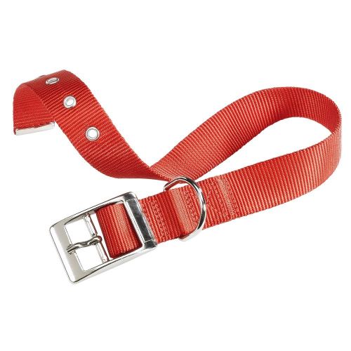Comparer les prix de Ferplast Club Cf25/45 Collier Nylon Rouge, Règlable de 37 à 45Cm largeur 25 mm