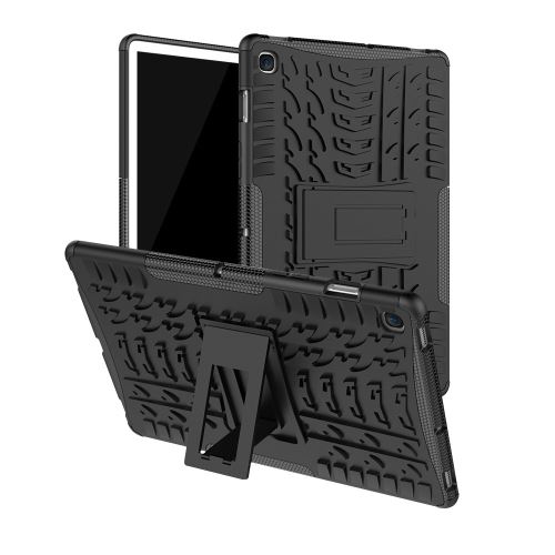 WISETONY® Étui antichoc avec grain de pneu pour Samsung Galaxy Tab S5E T720/T725 10.5 - Noir