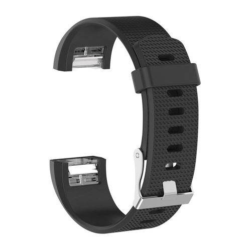 Bracelet en silicone WISETONY pour Smartwatch Fitbit charge 2 inspire - Noir