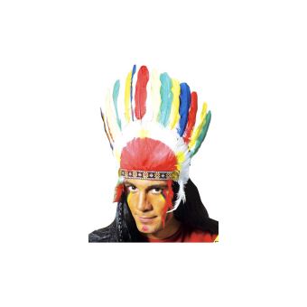 Indien Coiffe Adulte Courte - Multicolores - Taille Unique - 1