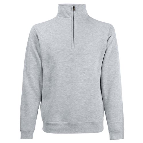 Fruit Of The Loom - Sweatshirt à fermeture zippée 1 quart - Homme (M) (Gris) - UTRW3166