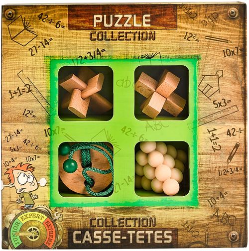 Eureka 3D Puzzle jeu d'énigmes Junior Wooden4 pièces vert