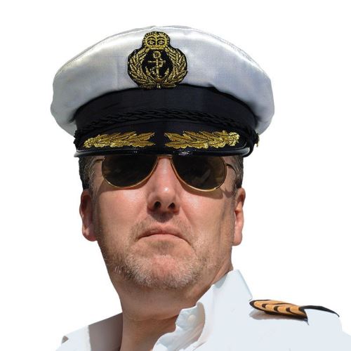 casquette amiral ajustable commandant bateau - 44371