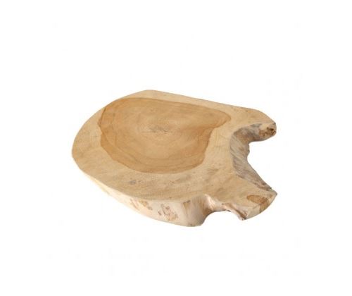 Décoration Centre de Table Rondelle de Bois Teck Naturel - Diamètre 32cm
