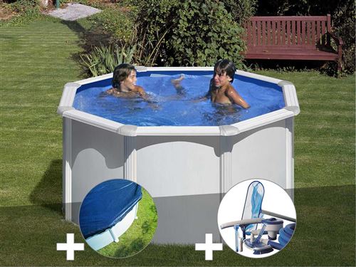 Kit Piscine Acier Blanc Gre Fidji Ronde 2 60 X 1 22 M Bache Hiver Kit D Entretien Piscine Achat Prix Fnac